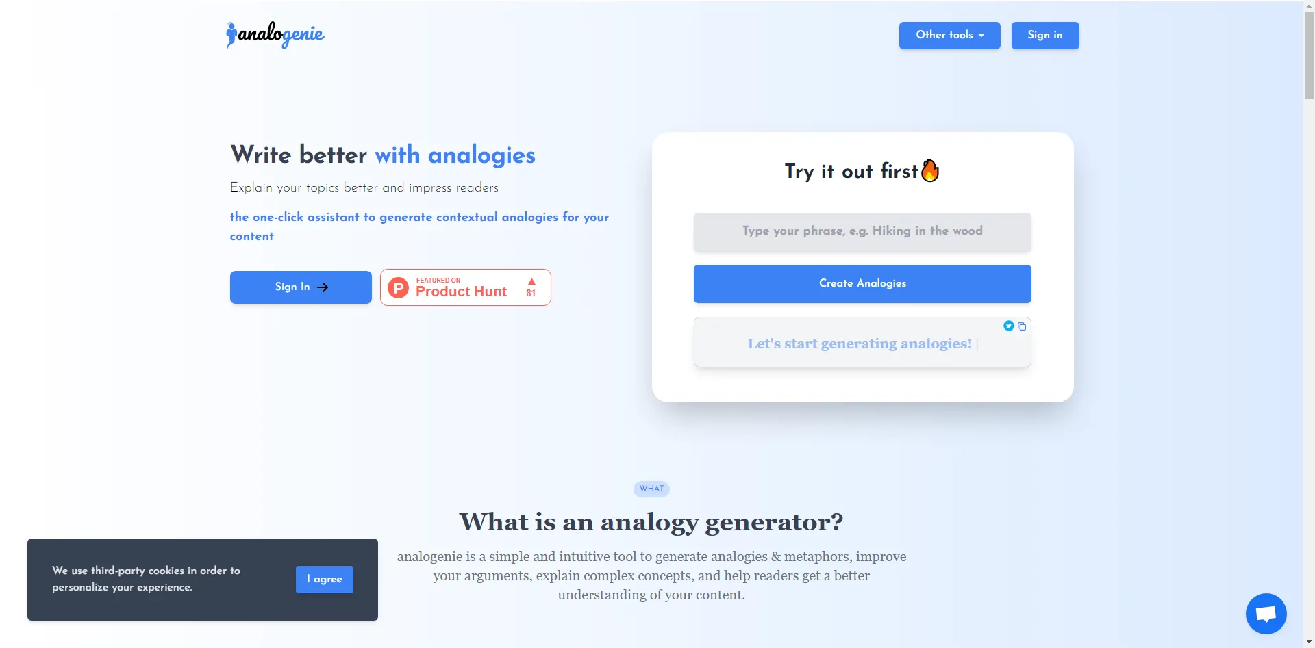 Analogenie